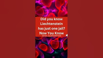 Did you know Liechtenstein has just one jail? #shorts