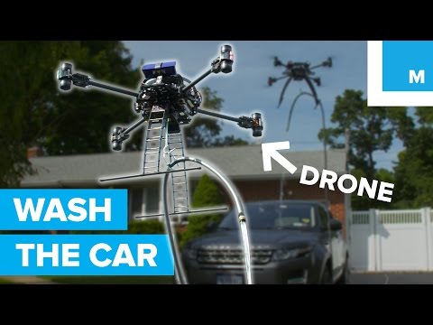 This Drone Can Wash a Car. Sorta.