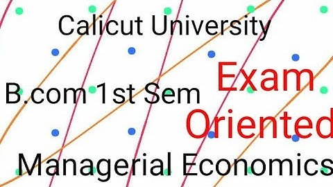 |Managerial Economics|Exam Oriented |Calicutuniversity|1st sem|B.com|AbinSpeakZ|