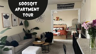 500sqft Cozy Small Apartment Tour Dallas Metroplex I moved from Indiana to Texas Studioish 1Bedroom
