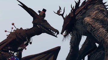 Cleric Muto Vs Voodon and Juju | Roblox Kaiju Universe