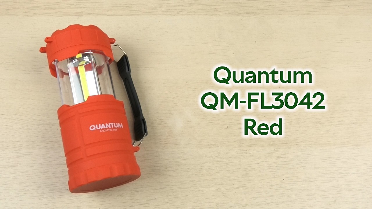 Розпаковка Quantum QM-FL3042 Nice 1WLED + 3WCOB живлення 3xAA Red