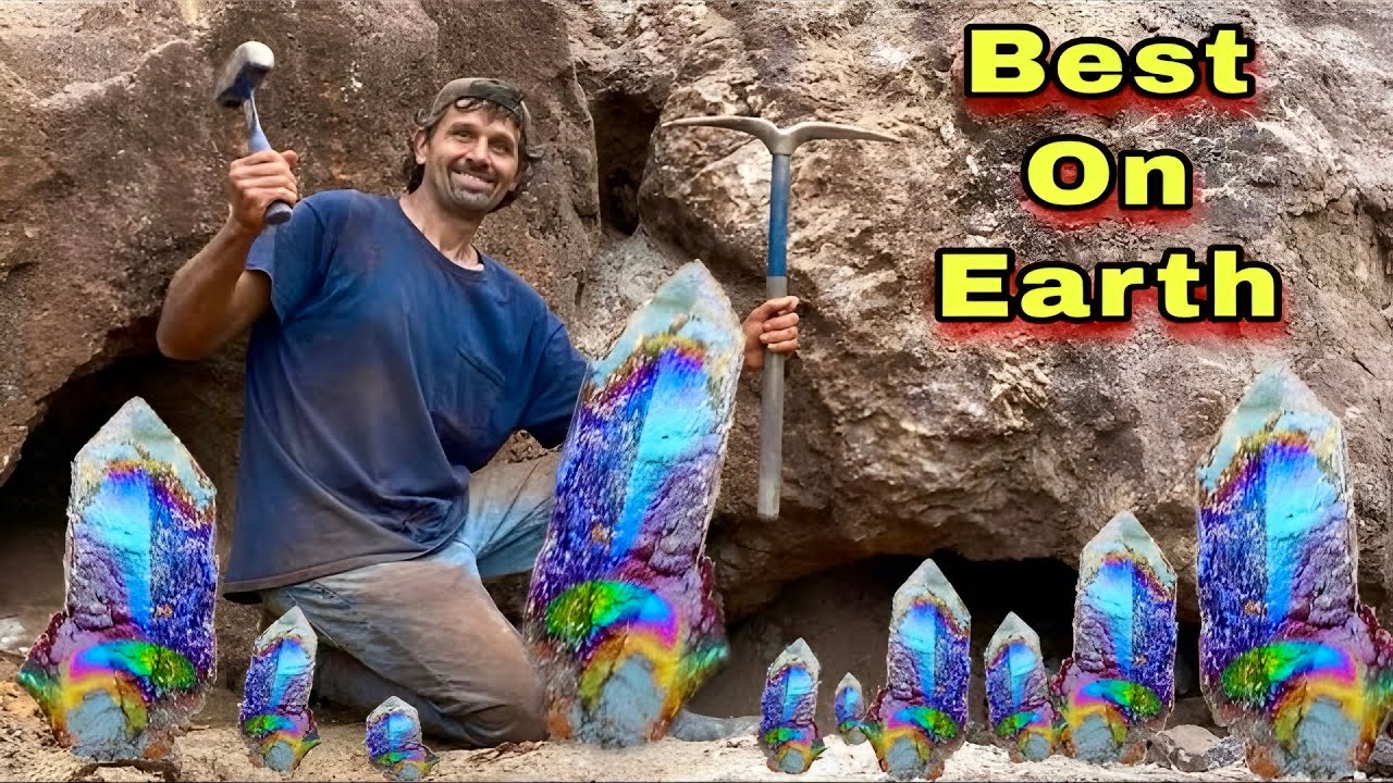 Finding Worlds Best Iridescent Hematite Crystals | Graves Mt. Georgia