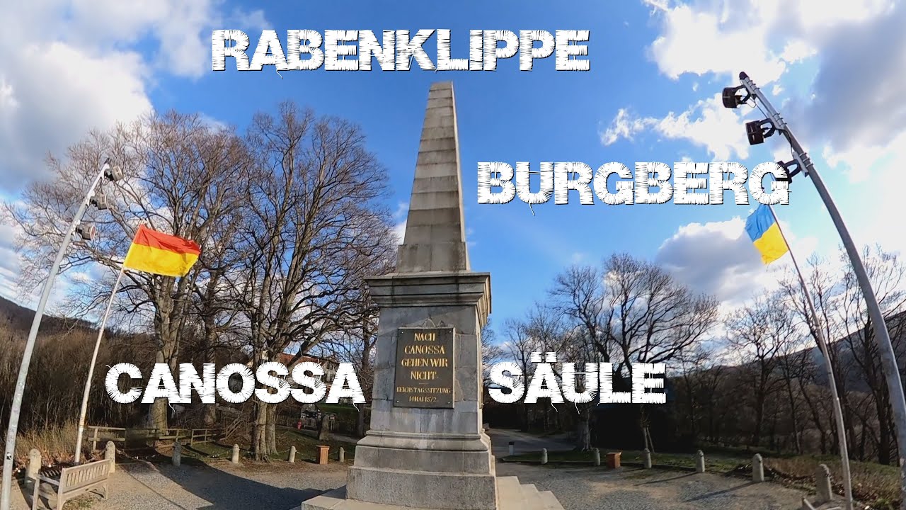 Wandern im Harz - Rabenklippe -  Burgberg  - Canossa Säule