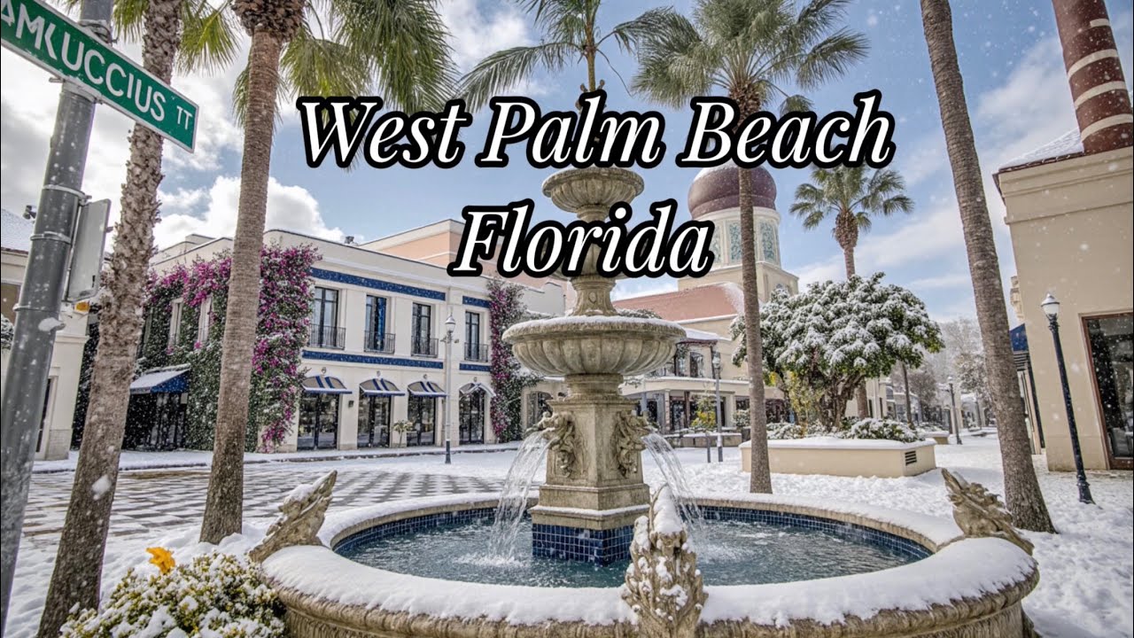 [4K]🇺🇸Florida🌴Christmas on Worth Avenue 🎄￼January,2026❄️￼