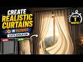 Create Realistic Curtains in Blender (Cloth Simulation) #tutorial