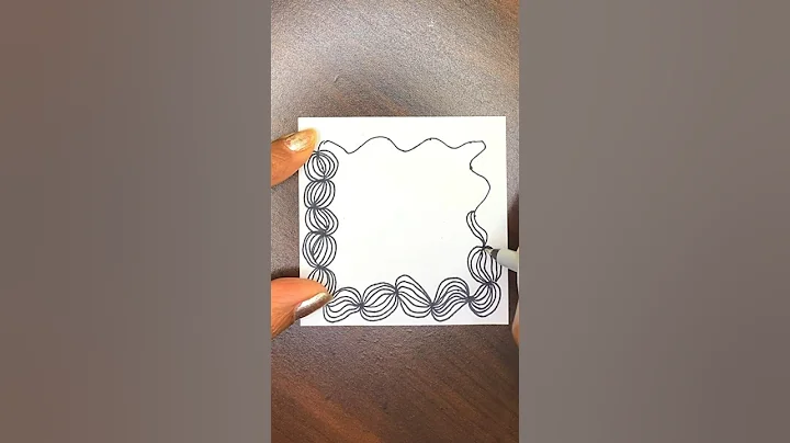 How To Draw A Easy Zentangle Pattern ❤️ #shorts #youtubeshorts #zentangle #easyart