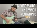 Mixing Major and Minor Pentatonic Scale Lesson Blues Rock Guitar