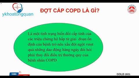 Kháng sinh điều trị đợt cấp bệnh phổi tắc nghẽn mạn tính - PGS.TS Phan Thu Phương
