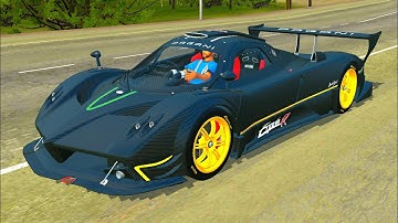 Bus simulator indonesia || Pagani Zonda R mod Bussid Car mod #1