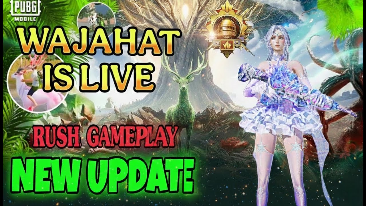 Rush Gameplay in Conquer Lobby | PubG Mobile Live Gameplay | WAJAHAT LIVE
