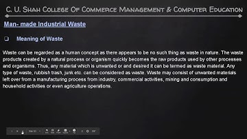 B.B.A SEM-1 ENVIRONMENTAL SCIENCE U2 PART V BY PROF. BHARTI PARMAR