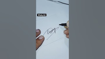 Letter W signature style | wasiq name signature #shortsfeed #signature