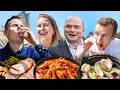 British Office Workers try Spicy Korean Chicken Feet!