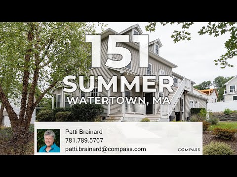 151 Summer Street, Watertown, MA home video tour