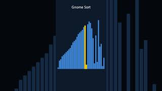 숫자들이 스스로 줄을 서는 과정 | gnome 정렬 시각화