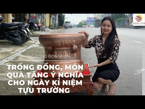 Video Trống đồng đông sơn đường kính 60cm | trống đồng quà... - youtube