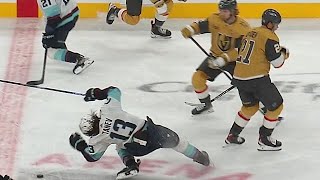 Chandler Stephenson ejected for late cross-check on Garnet Hathaway - Daily  Faceoff