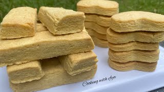 EASY SHORTBREAD COOKIES  RECIPE | DELICIOUS HOMEMADE SCOTTISH SHORTBREAD | EASY AIR FRYER SHORTBREAD