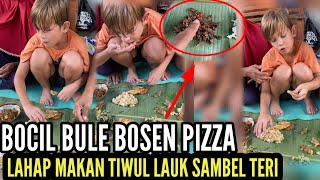 Bocil Bule Makan Tiwul Lauk Sambal Teri