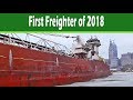 First Cuyahoga River Freighter of 2018