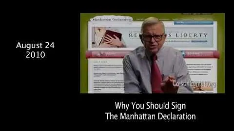 Two-Minute Warning: Chuck Colson and the Manhattan Declaration