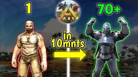How To Level Up Fast In Ark Ultimate Mobile Edition | 1 to 70+ Lvl In 10 Minutes