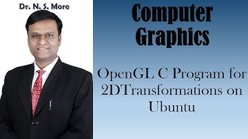 OpenGL C Program for 2DTransformations on Ubuntu