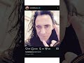 Tom Hiddlestone's first/oldest post on Instagram out of 199 posts #loki #marvel