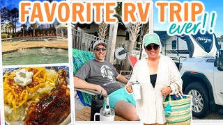 OUR FAVORITE RV TRIP EVER! STAYCATION AT CAROLINA PINES RV RESORT | COOKING AND CAMPING