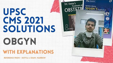 UPSC CMS 2021 solutions - Obstetrics & Gynaecology  II Rapid review 🔥