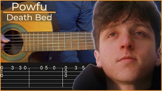 Coffee for your Head, Death Bed - Powfu (Simple Guitar Tabs) screenshot 2