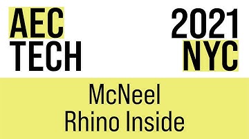 McNeel, Rhino Inside | AECtech 2021 NYC