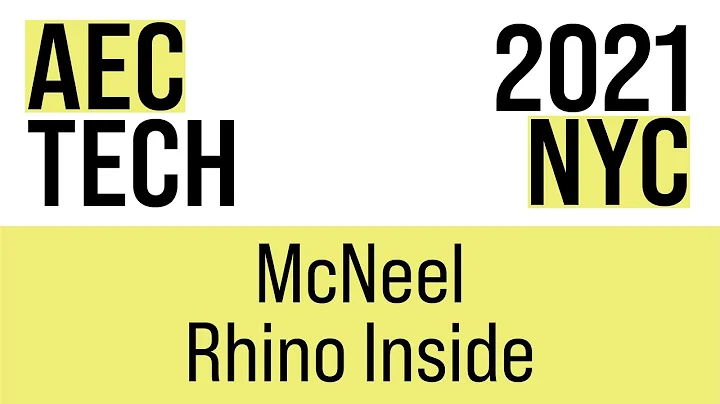 McNeel, Rhino Inside | AECtech 2021 NYC