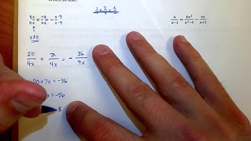 Lesson 10.8 Video 3 - Solving Rational Equations using the LCD