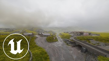 Unreal Engine 5 | Speed Level Design | Scottish Highlands Mountain Village
