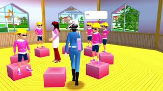 Rina Police With Momo Gummy Boy Sakura School Simulator