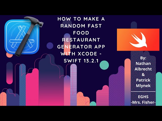 to Make a Random Fast Food Restaurant Generator Xcode - Swift - YouTube