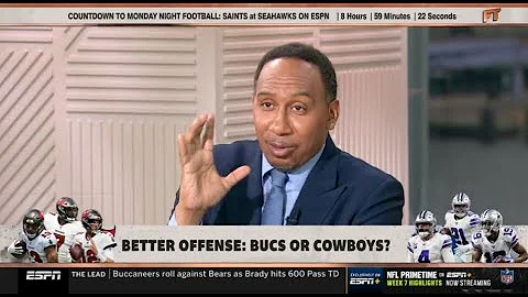 FIRST TAKE | Stephen A. & Michael Irvin 'heated debate' Better offense: Buccanners or Cowboys?