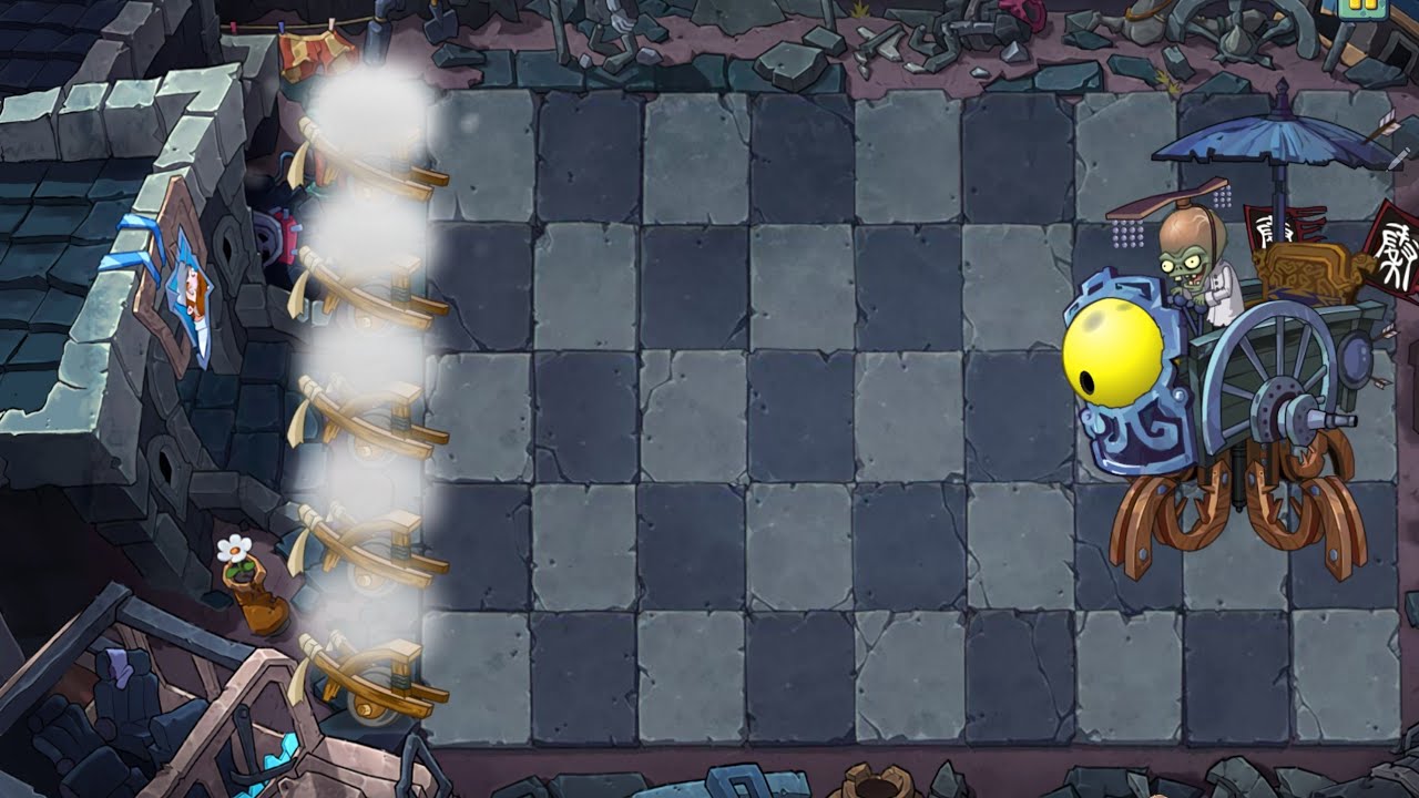 Plants vs. Zombies Universe Remastered - Бой с боссом-зомботом в мавзолее Цинь Ши Хуана