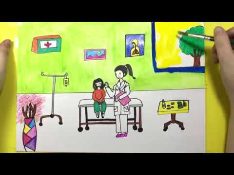 Vẽ tranh ƯỚC MƠ CỦA EM  Ước Mơ làm Bác Sĩ nữ  KC art 3  YouTube