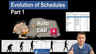 The Evolution of Schedules Part 1 Plain AutoCAD and Excel