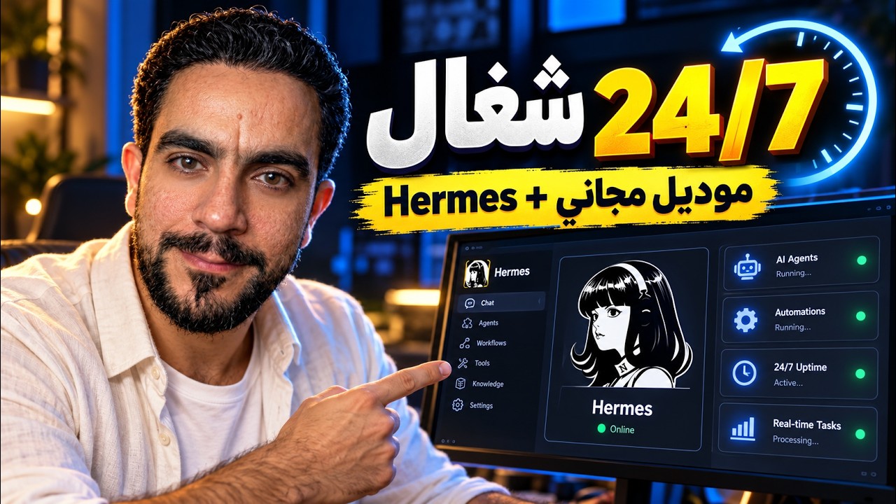 ازاي تشغل Hermes عندك 24/7 | تثبيت عملي على Coolify + موديل مجاني