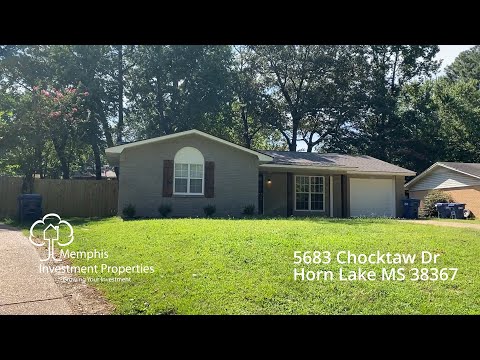 5683 Choctaw Dr, Horn Lake, MS home video tour