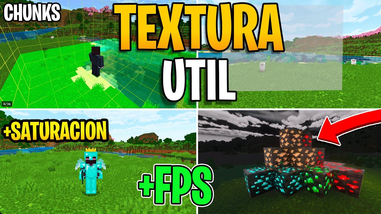 La MEJOR TEXTURA ÚTIL Para Minecraft Bedrock 1.21 - YouTube