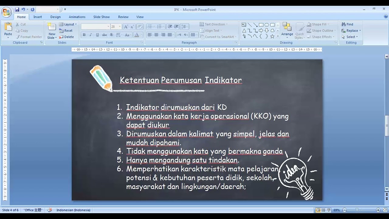 Cara Mudah Merumuskan Indikator Pencapaian Kompetensi