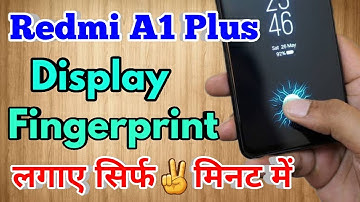 redmi a1 plus fingerprint lock | redmi a1 plus me display fingerprint lock kaise lagaye