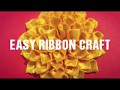 Easy ribbon craft  ribbon flower