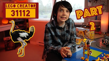 LEGO Creator 3-in-1 Set #31112  Wild Lion : Part 2 The Ostrich Speed Build And Review