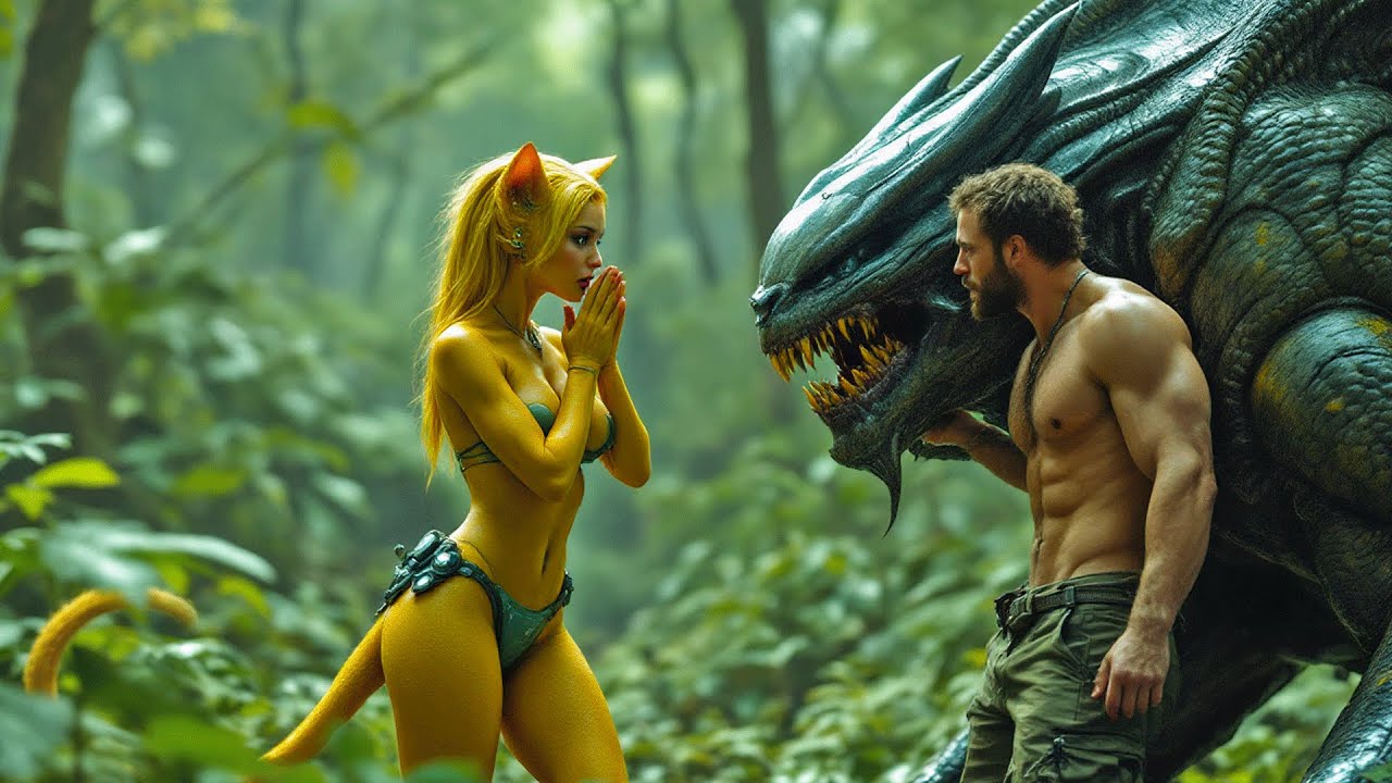 "Impossible... No One Has Ever Tamed It!" Shocked Alien Girl Said Watching Human Touch Apex Predator